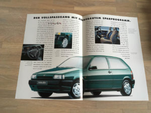 FIAT Tipo "Mania" Sondermodell Prospekt von 1994 