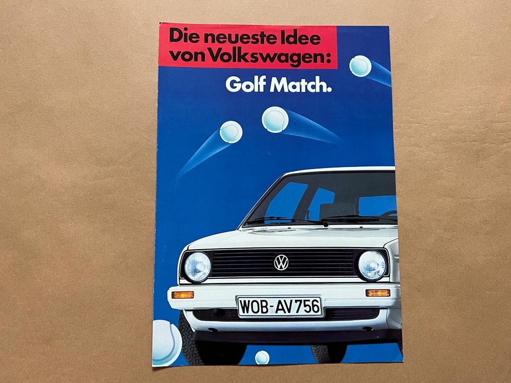 VW Golf Zubehör 9/86 – Autoprospekte-Sammlung