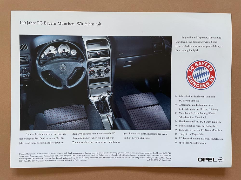 Opel Astra G ergänzt die werkseigene Oldtimer-Sammlung