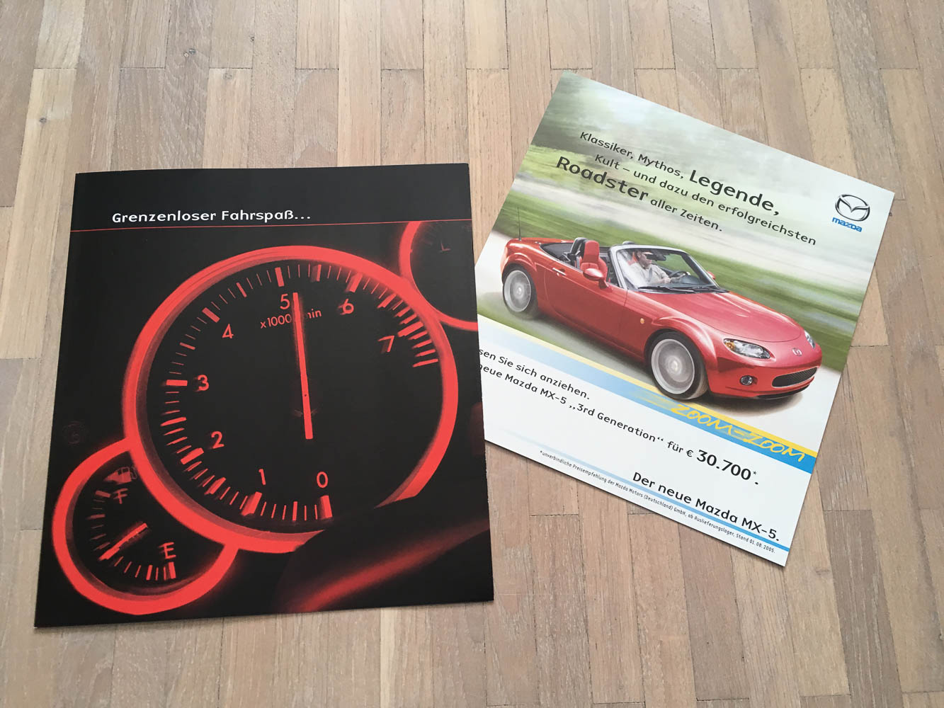 Original Mazda MX-5 Prospekt Printausgabe im März 2004 : Autoliteratur Höpel