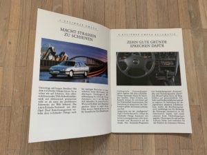 Opel Senator Business Class Prospekt 1992 3/92 Autoprospekt Broschüre Auto PKWs 