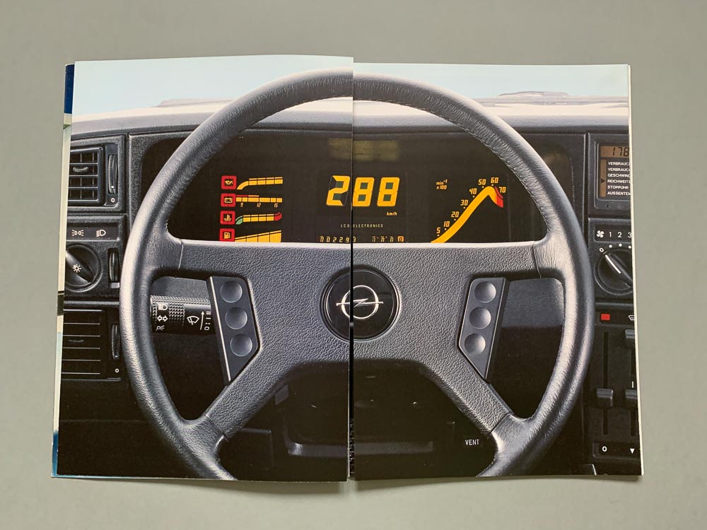 34 Seiten Opel Monza Prospekt 1983/84 