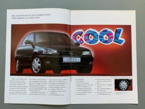 OPEL Astra F "Season" Sondermodell Prospekt von 1995 