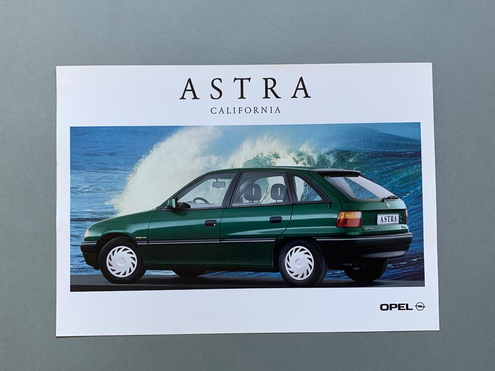 Prospekt 03/1994 Opel Astra F California 204513 